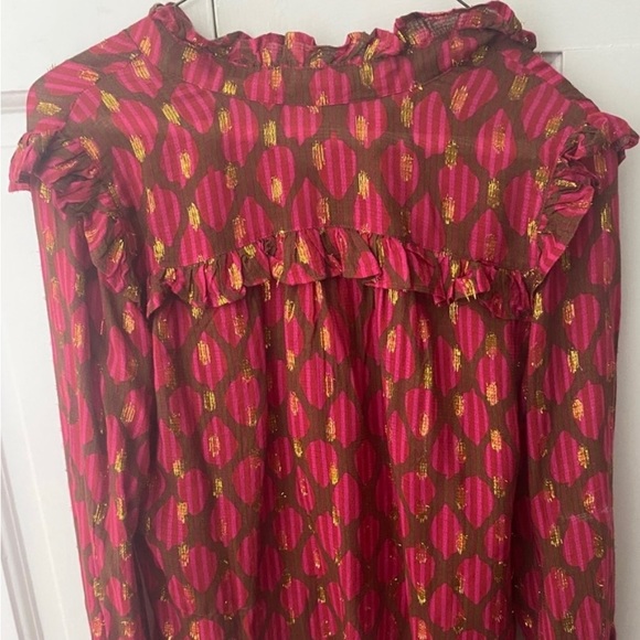 NWT Oliphant top m, red/gold - Picture 3 of 4